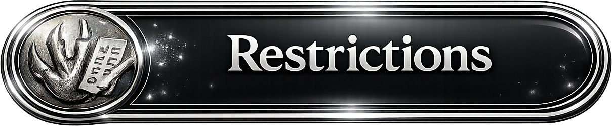 Restrictions